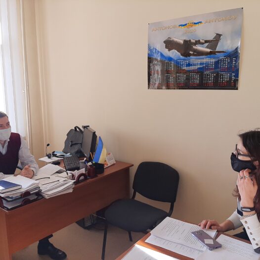 Зустріч директора ННІ гуманітарних наук Євгена Миколайовича Сулими з лідером міжнародної, молодіжної студентської організації AEISEC