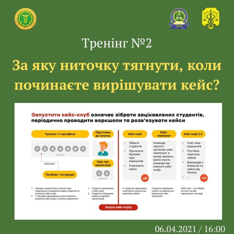 Сьогодні ми відвідали Тренінг №2: «За яку ниточку тягнути, коли починаєте вирішувати кейс?»