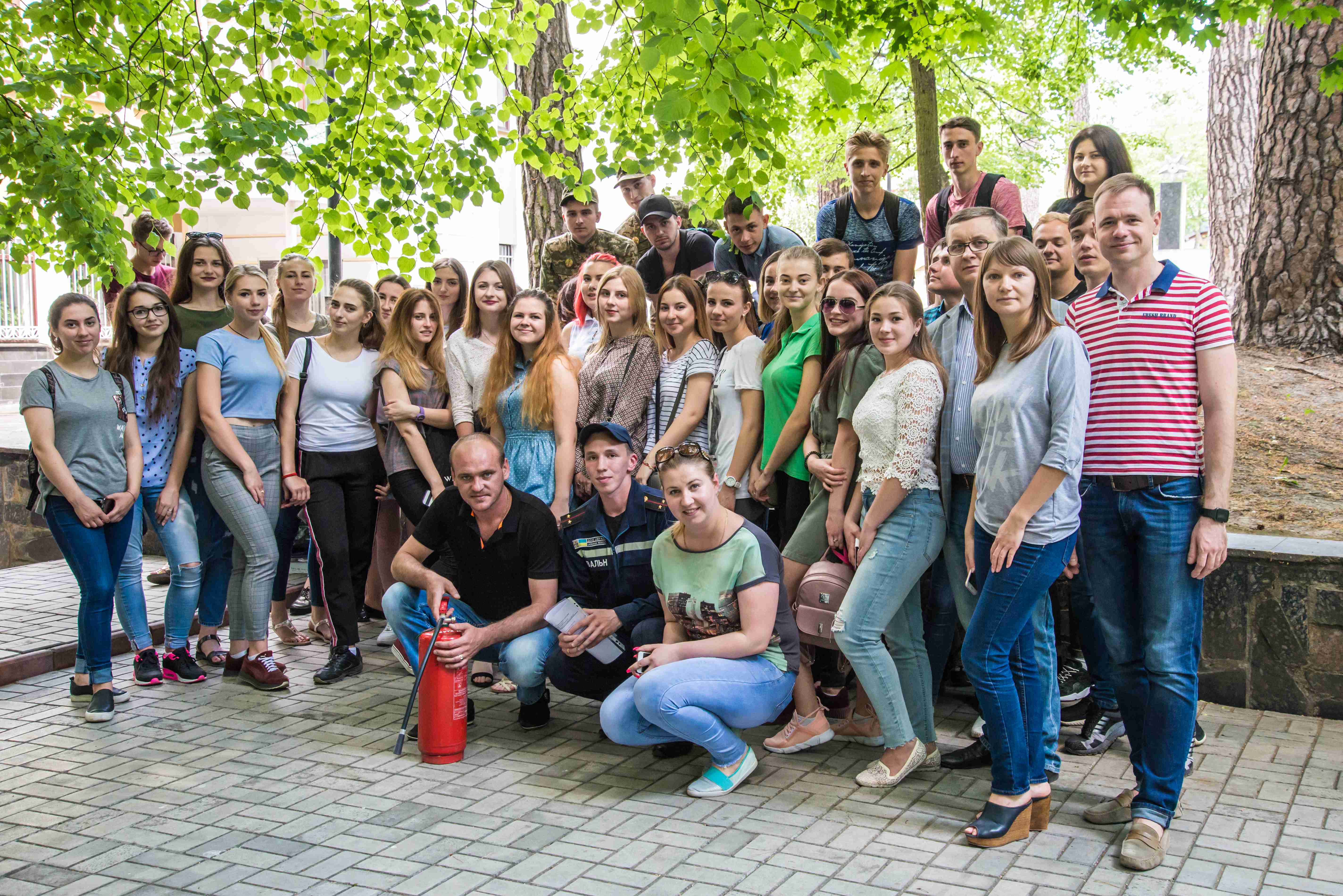 Для студентів університету проведено спеціальне навчання з пожежної безпеки