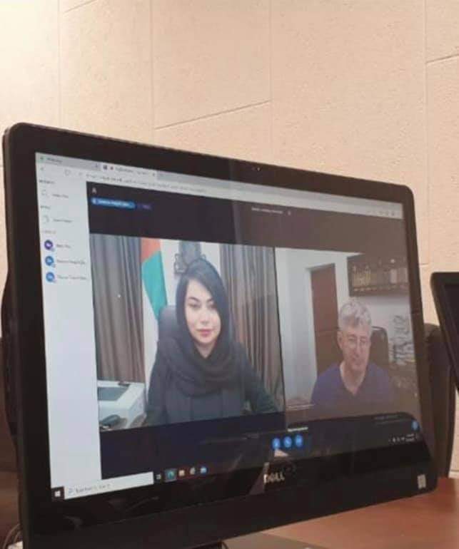 Ректор Павло Пашко та Тимчасово повірена у справах Посольства ОАЕ Наджла Аль-Раїс провели он-лайн зустріч